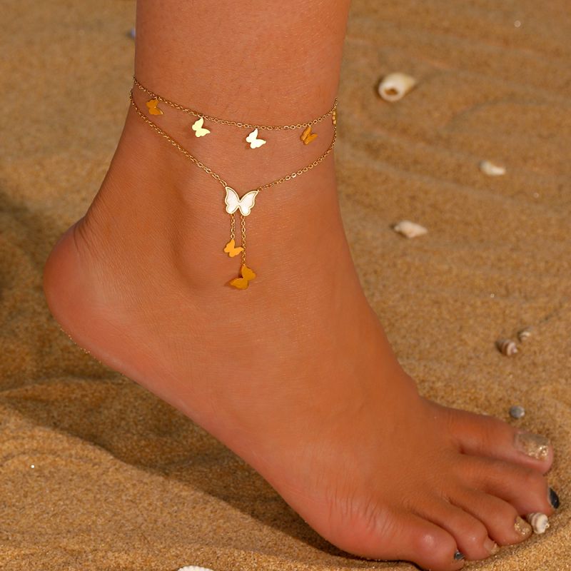 Butterfly Fußkette