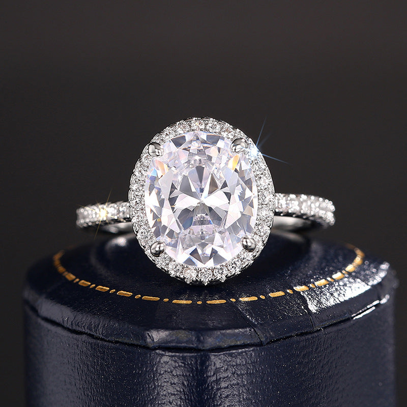 Diamond Oval Ring