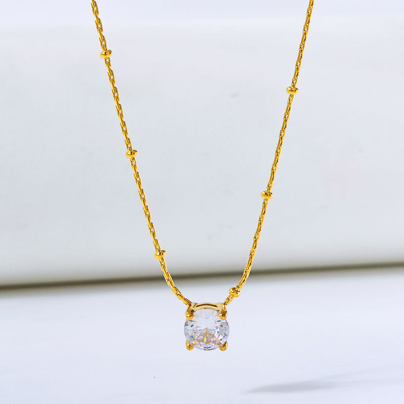 Diamond Round Halskette